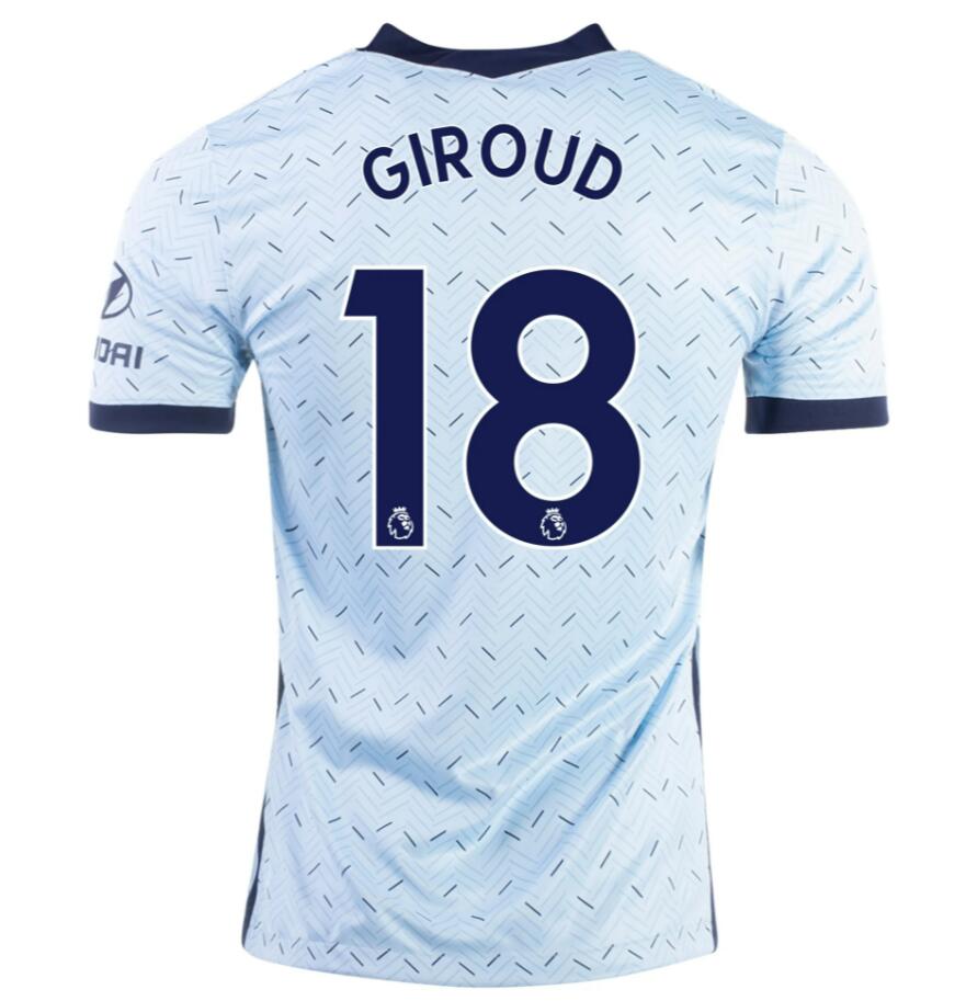 Chelsea Away Kit Soccer Jersey OLIVIER GIROUD #18 2020/21